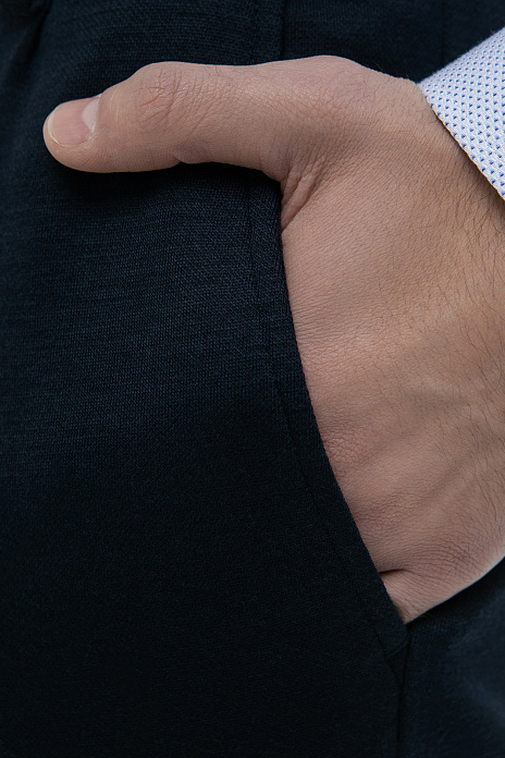 Брюки из шерсти, лимитированная коллекция, цвет Синий темный