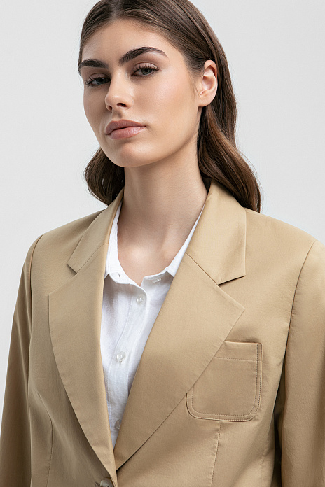 Пиджак из хлопка, цвет Бежевый