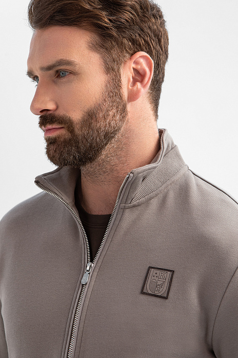 Толстовка из хлопка, цвет Серый