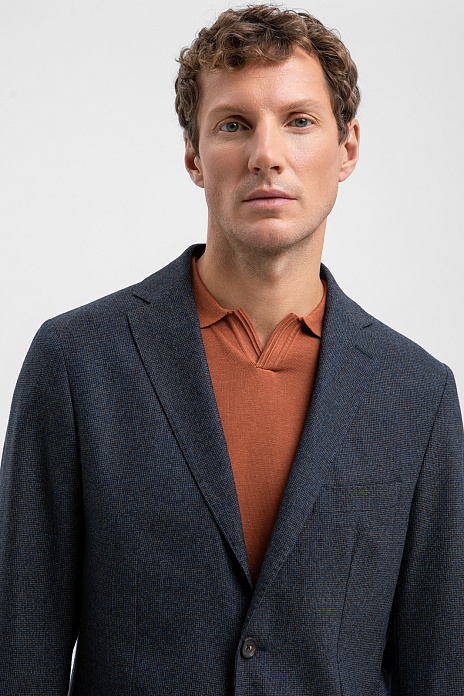 Пиджак Limited edition из шерсти, цвет Синий темный