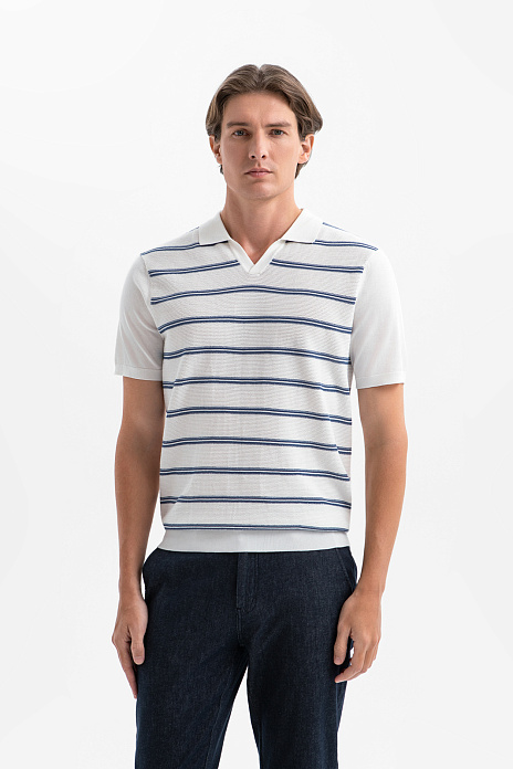 Поло из хлопка Пима, цвет Белый