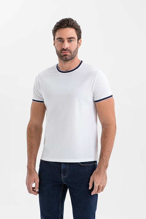 Футболка из мерсеризованного хлопка, цвет Белый
