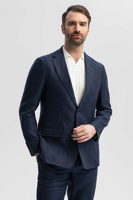 Костюм изо льна с брюками на кулиске, цвет 