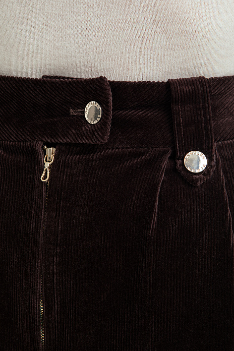 Брюки карго из вельвета, цвет Коричневый