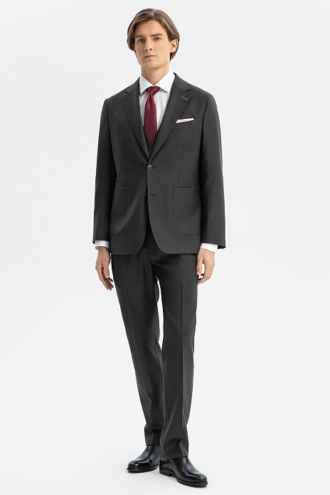 Костюм-тройка из шерсти, устойчивой к сминанию, цвет 