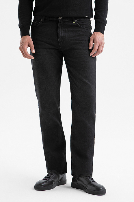 Джинсы прямого силуэта, цвет Графит