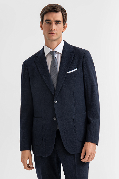 Костюм из шерсти с водоотталкивающей обработкой, устойчивый к сминанию, цвет 