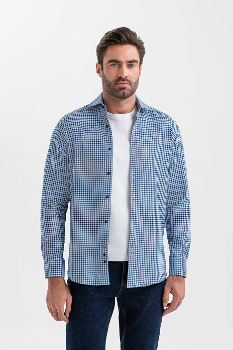 Сорочка из хлопка, цвет Голубой