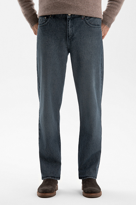 Джинсы свободного силуэта, цвет Голубой