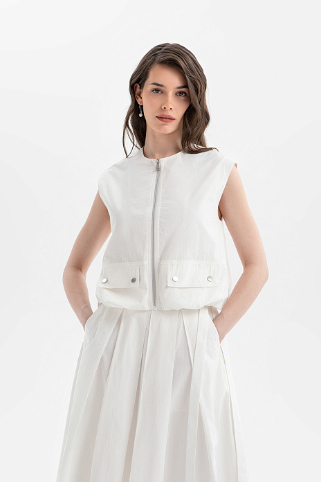Жилет из хлопка, цвет Белый