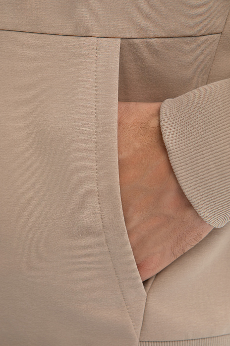 Толстовка из хлопка, цвет Бежевый