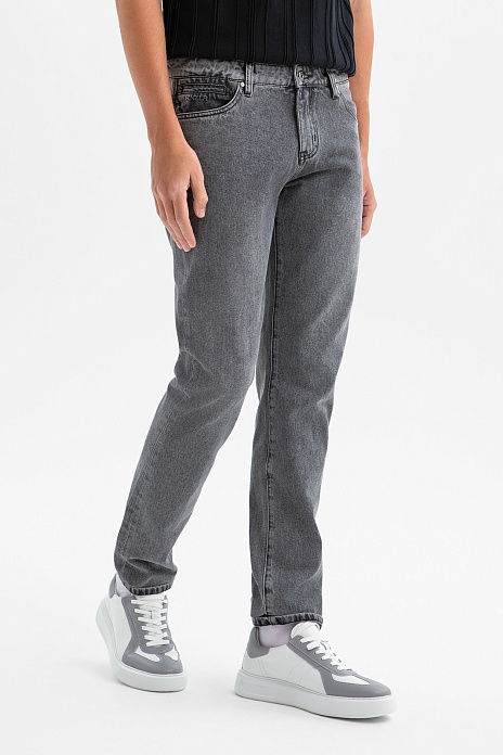 Джинсы прямого силуэта, цвет Серый
