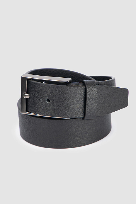 Ремень из натуральной кожи, цвет Черный