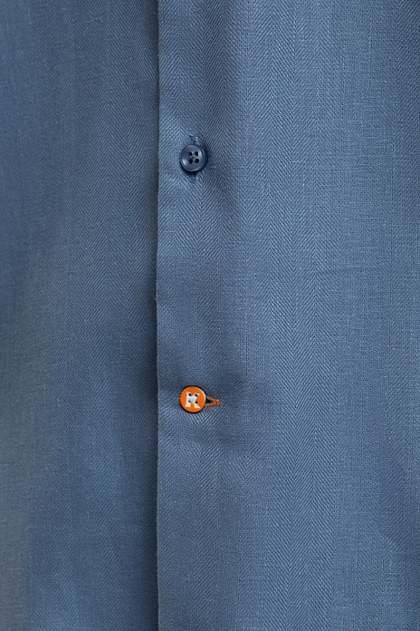 Сорочка из хлопка и льна Monti, цвет Голубой