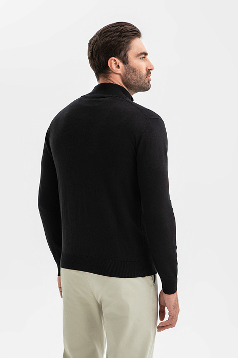 Джемпер из хлопка и кашемира, цвет Черный