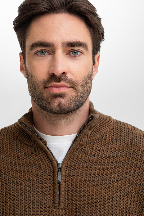 Свитер из хлопка, цвет Хаки