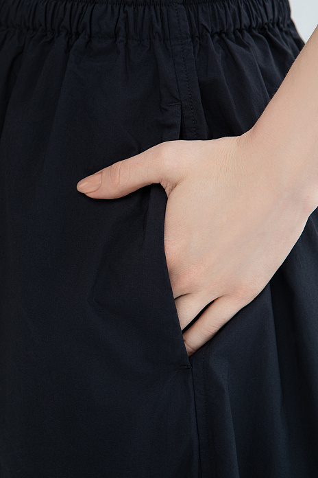 Кюлоты из хлопка, цвет Черный