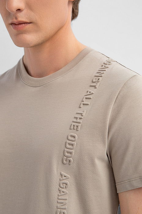 Футболка из хлопка, цвет Бежевый