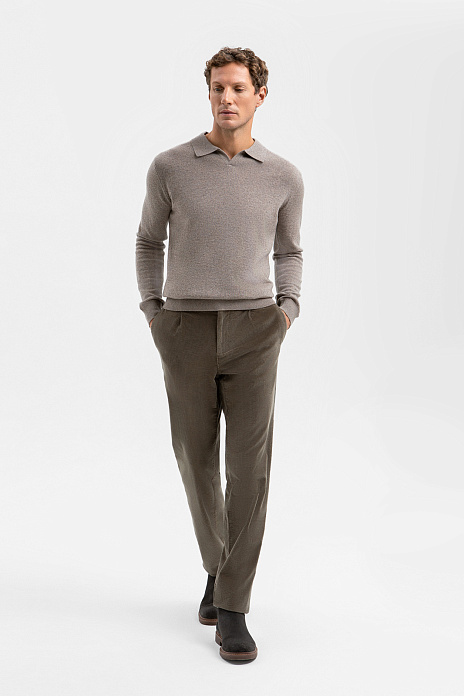 Брюки из вельвета, цвет Оливковый