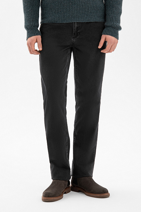 Джинсы прямого силуэта, цвет Графит