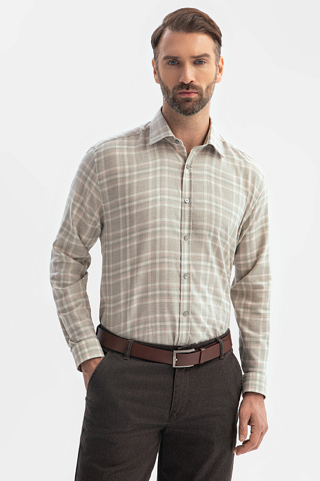 Фланелевая рубашка Limited edition, цвет Бежевый