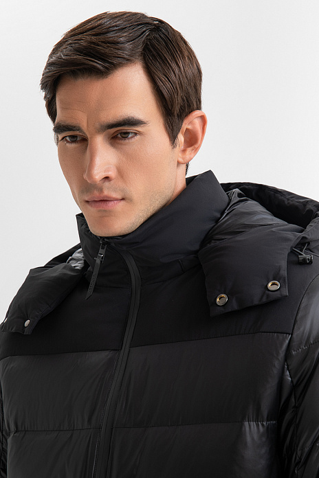 Куртка с капюшоном и подтяжками с водоотталкивающей обработкой, цвет Черный