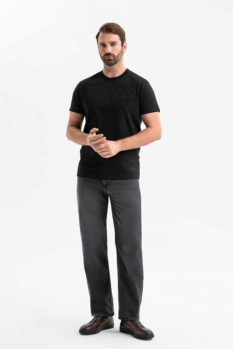 Джинсы свободного силуэта, цвет Серый