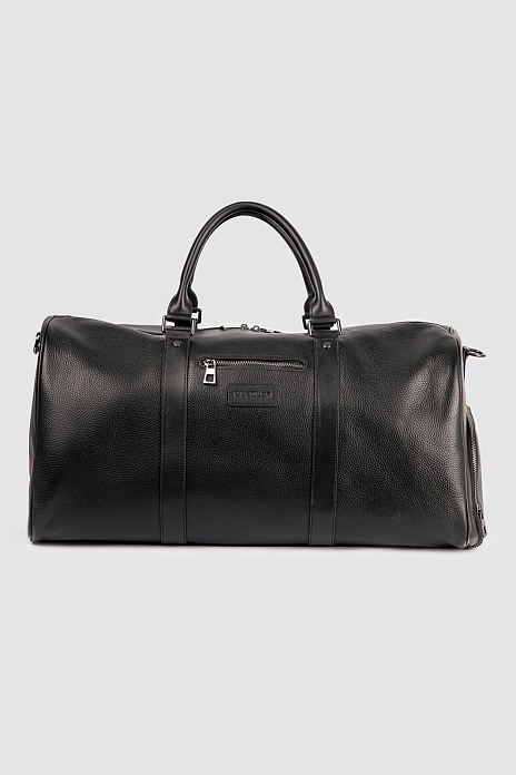 Дорожная сумка из натуральной кожи, цвет Черный