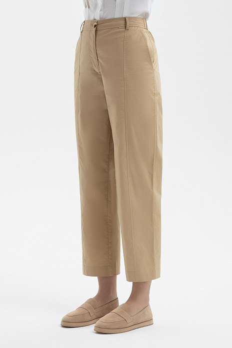 Брюки из хлопка, цвет Бежевый