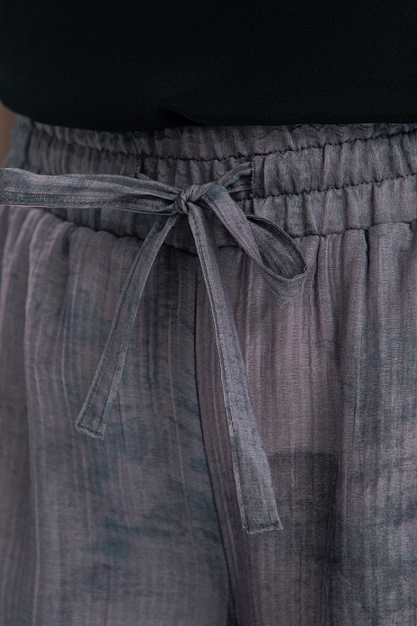 Брюки из тенсела, цвет Серый