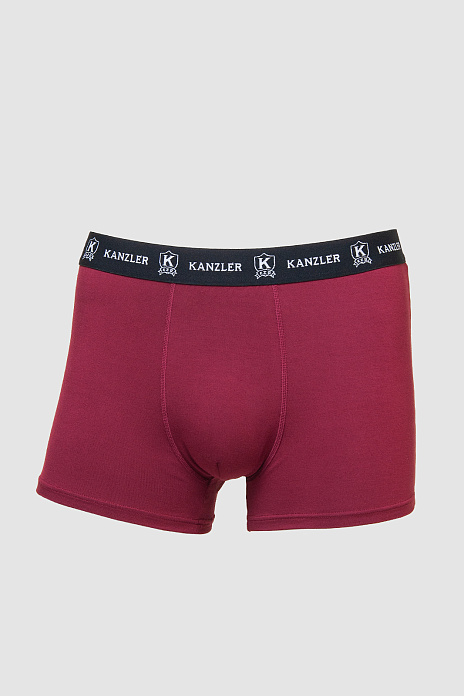 Боксеры из бамбука, цвет Бордовый